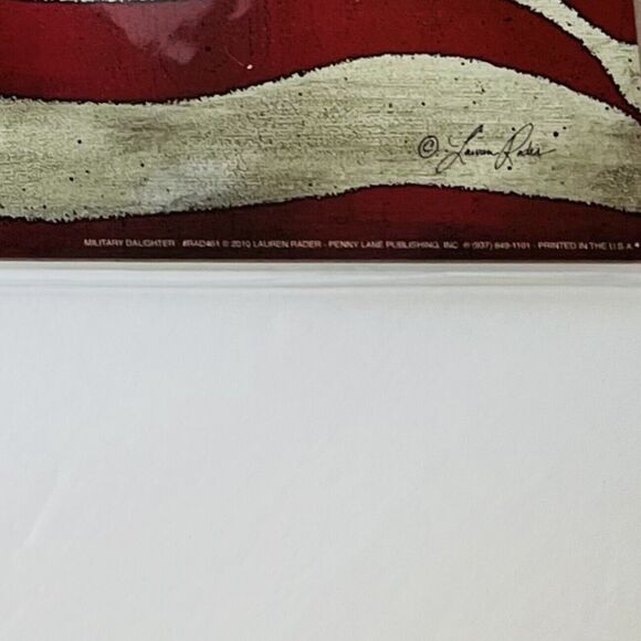 Land of the Free Because Of My Son Print  6”x18” American Flag Military New - Picture 3 of 3